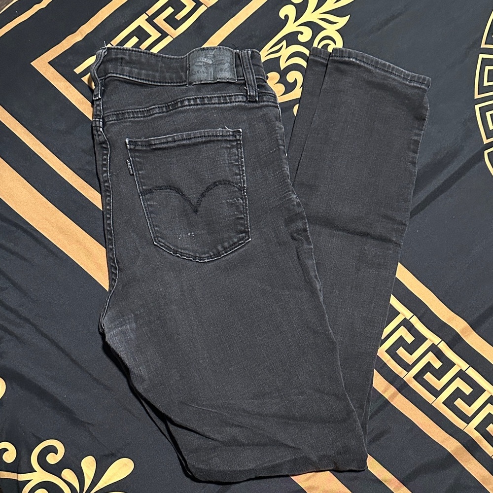 Levi’s Charcoal High Rise Skinny Jeans